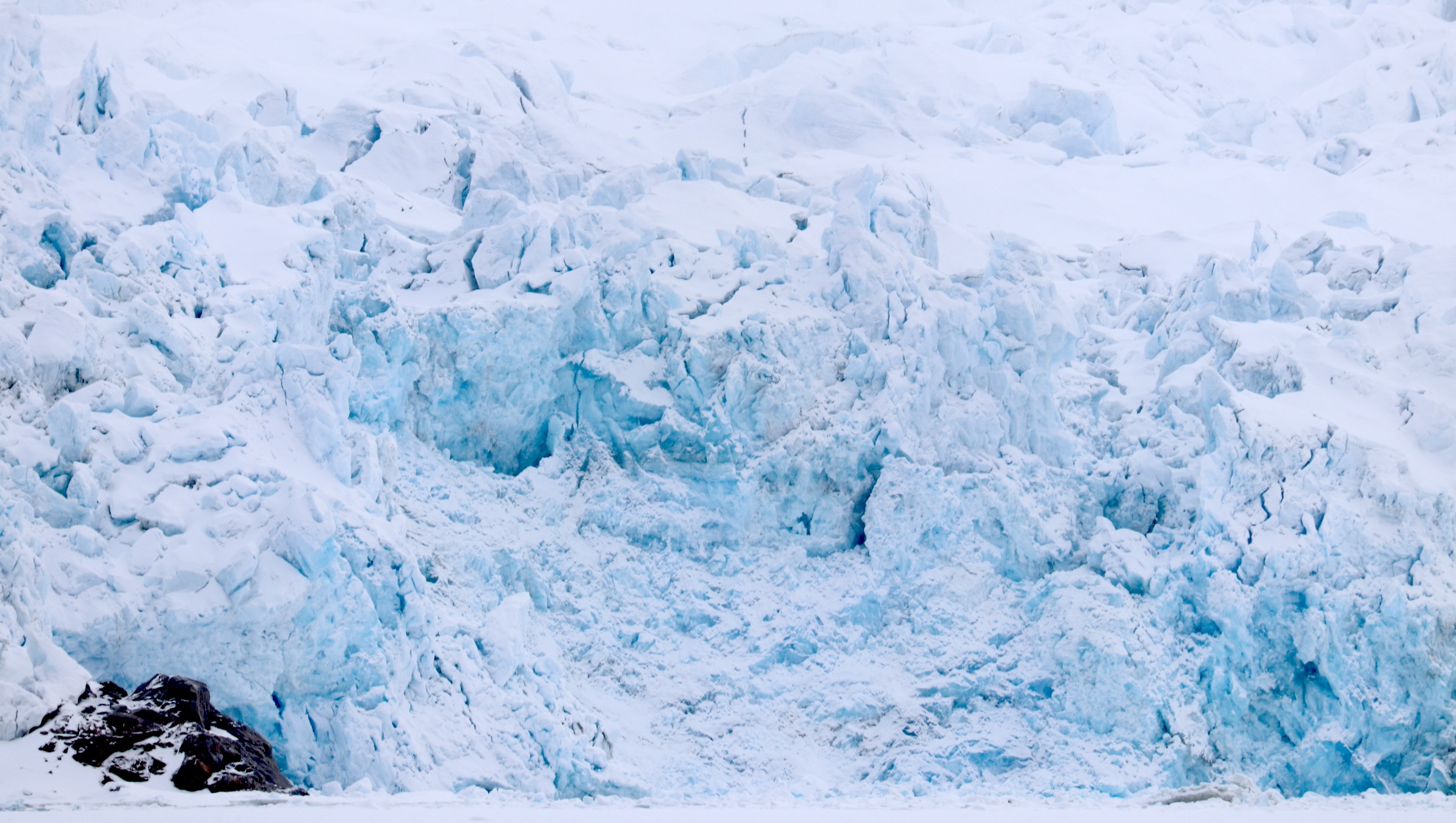 Glacial ice close-up in Svalbard