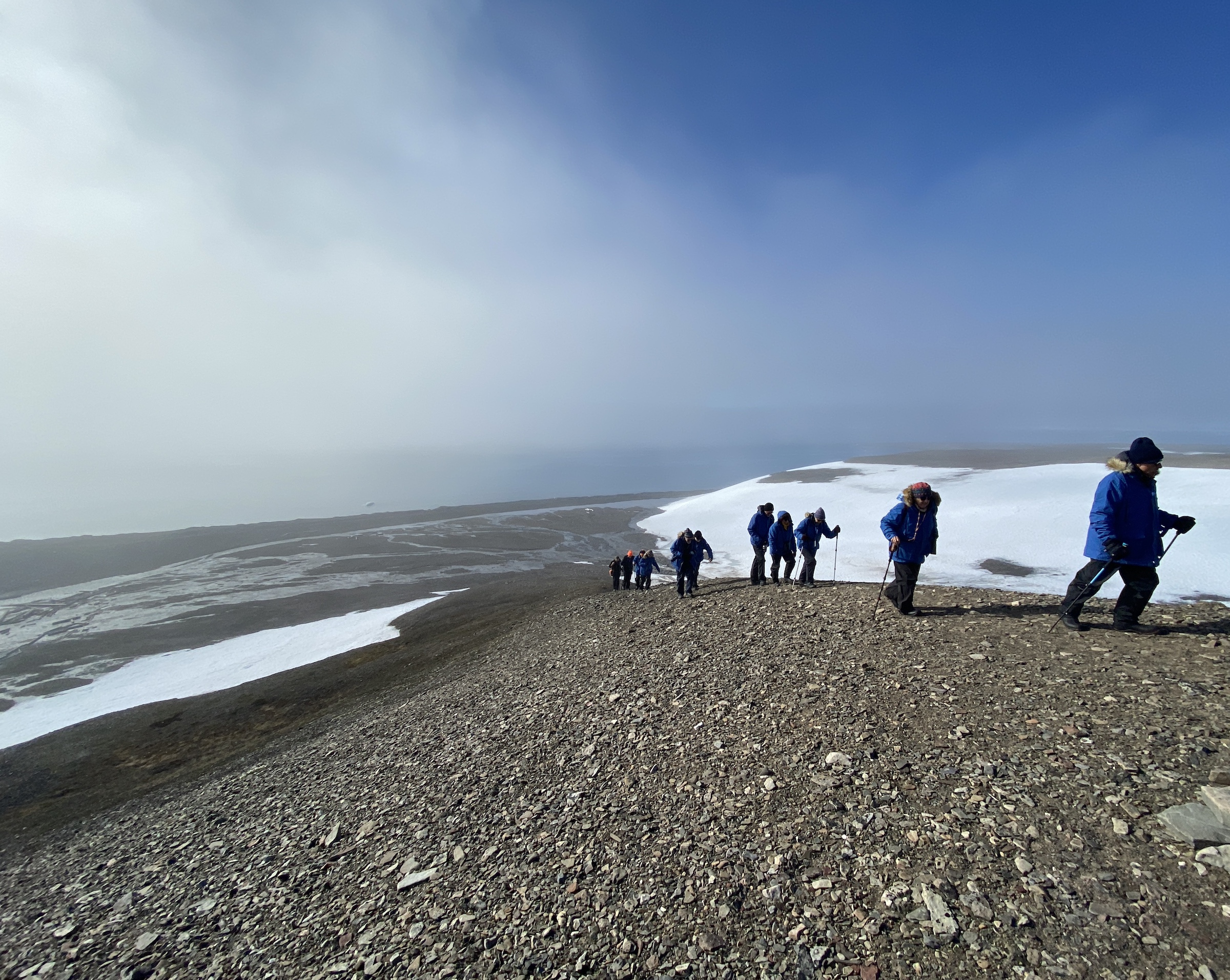 Hiking in scenic surrounds, Svalbard, Arctic